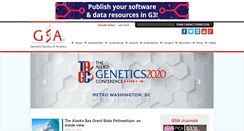Desktop Screenshot of genetics-gsa.org
