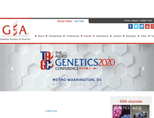 Tablet Screenshot of genetics-gsa.org
